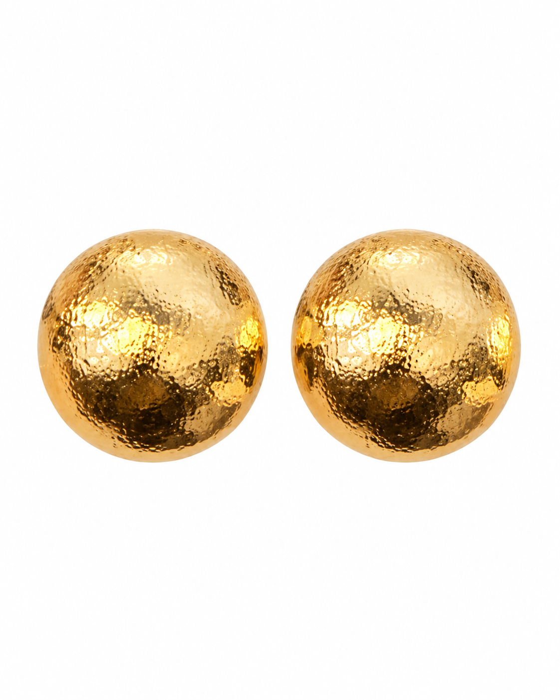 GOLD DOME CLIP-ON EARRINGS