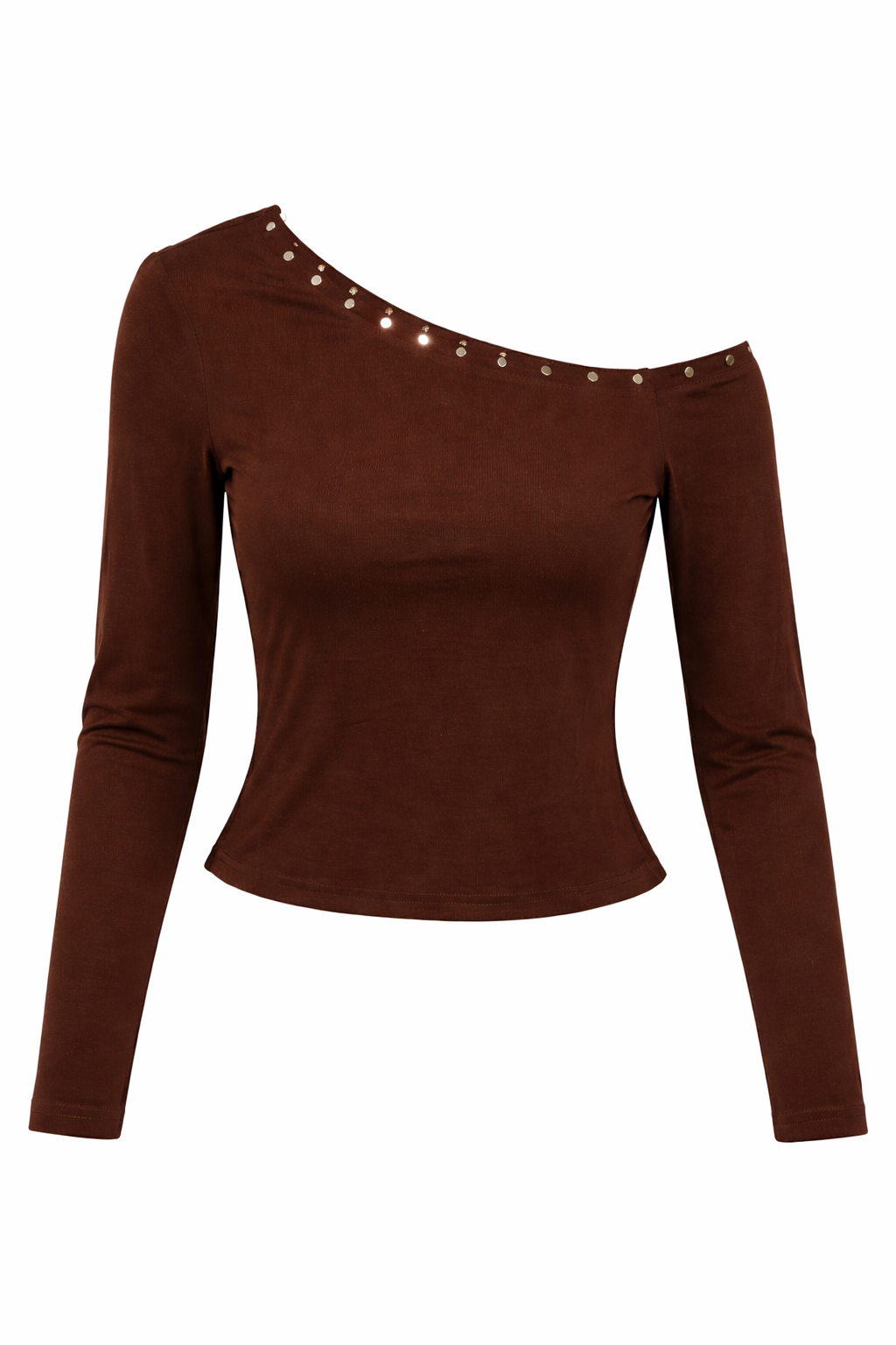 STUDDED OFF SHOULDER TOP