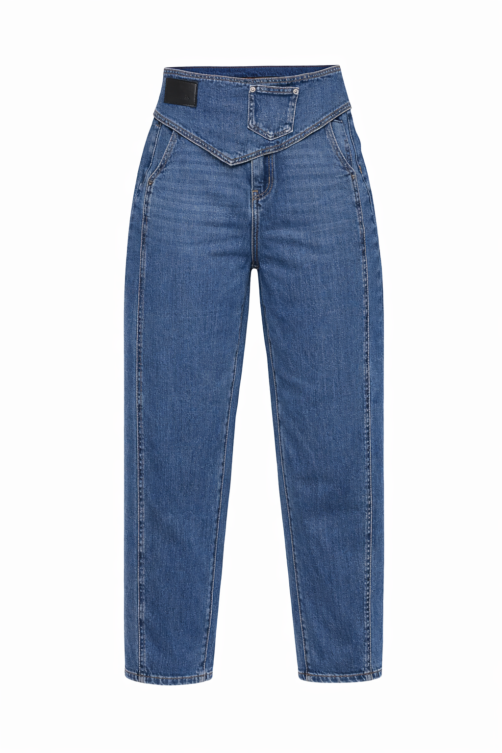 BARREL BELTED JEANS