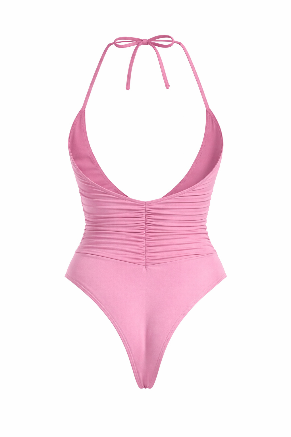 ROSE DRAPED HALTER BODYSUIT