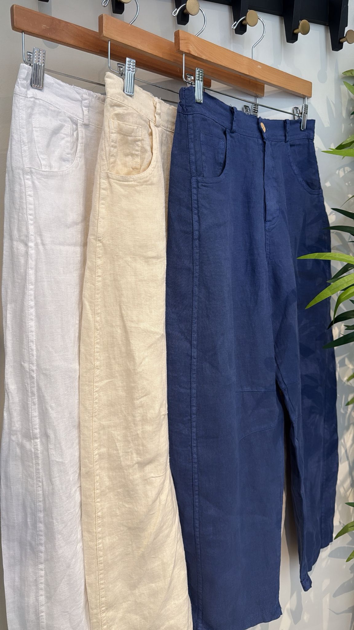 MARTHA BARREL ITALY LINEN PANT