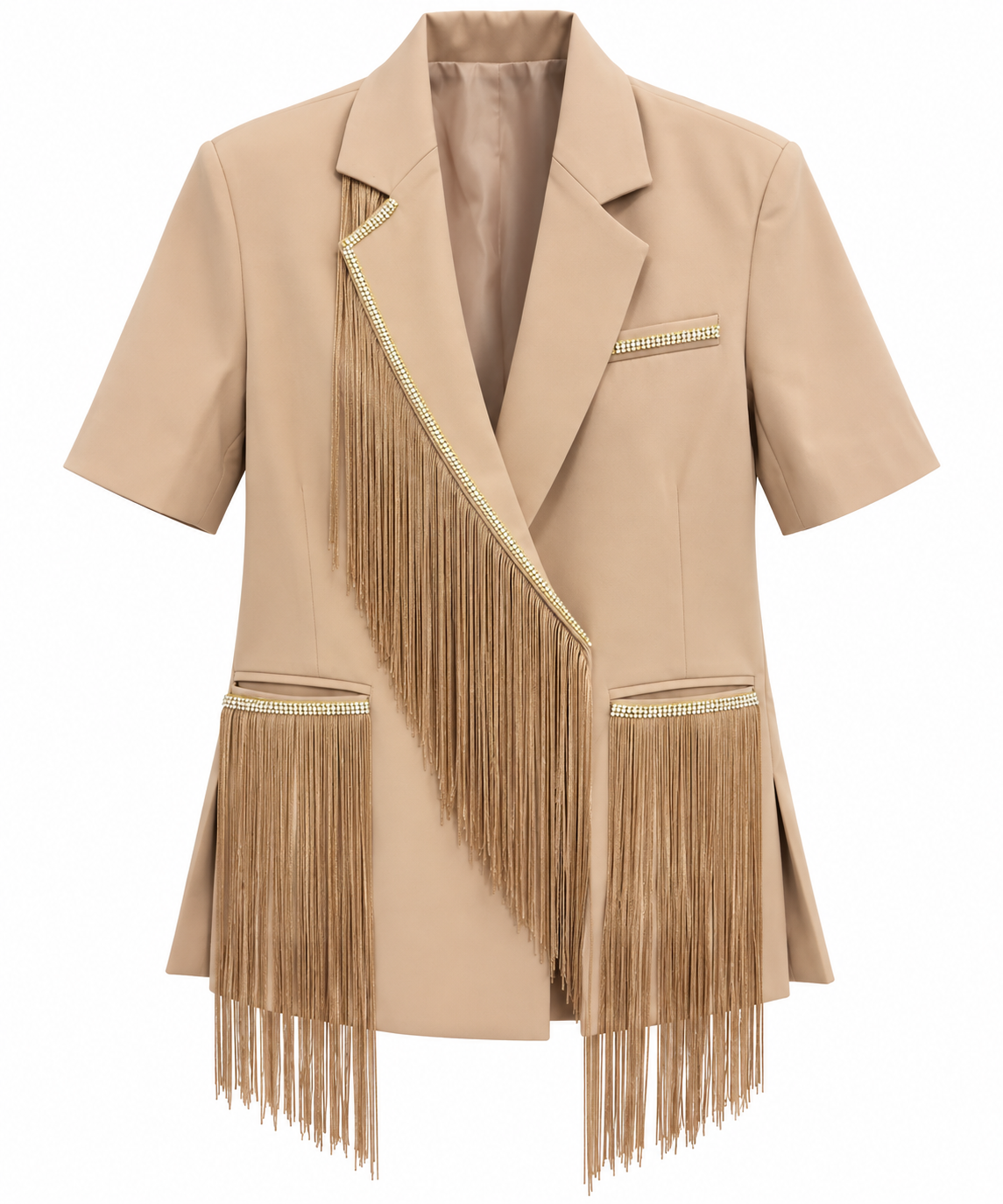 HELGA TERÁN ELEGANT FRINGE BLAZER