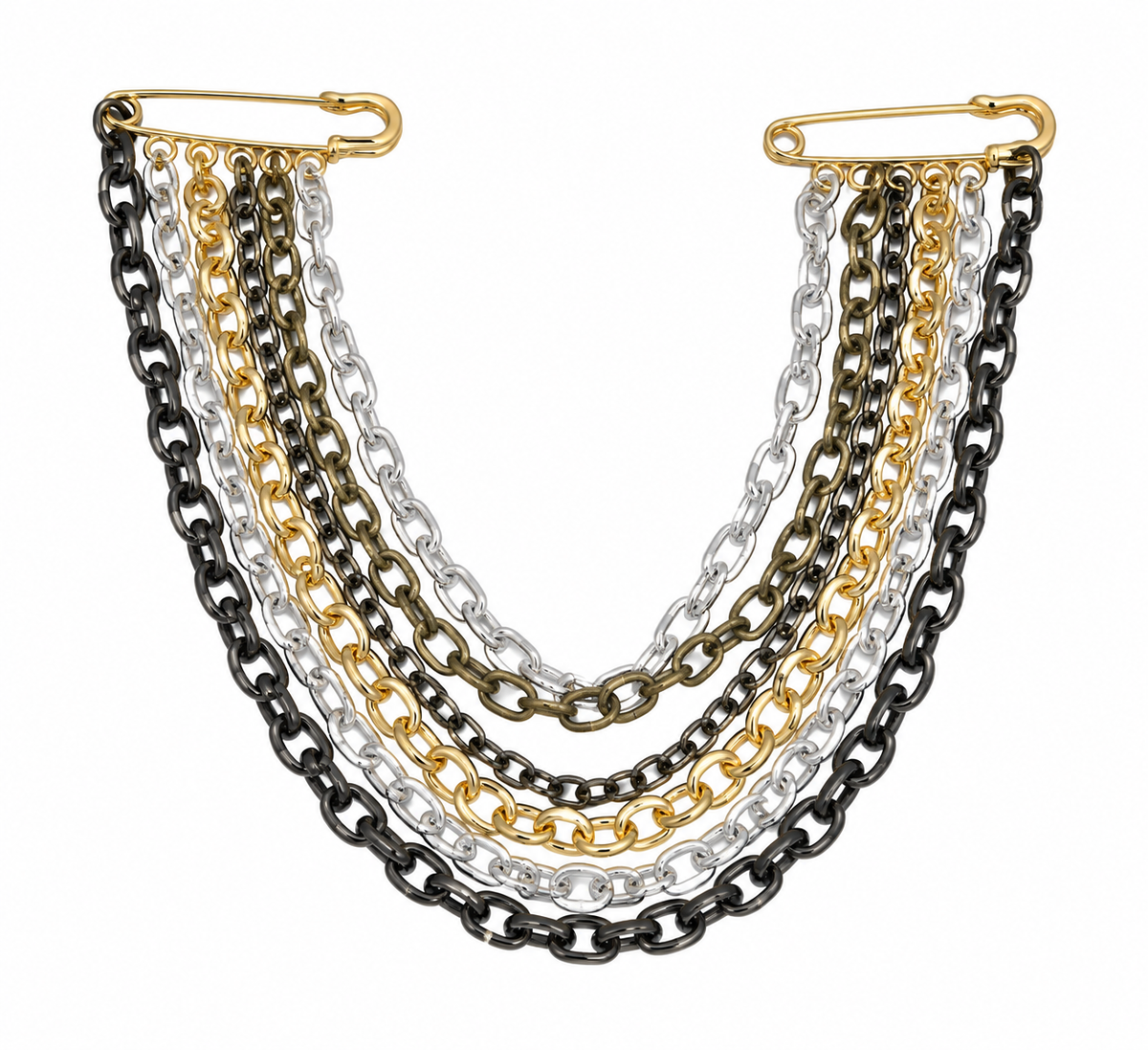 MIXED METAL CASCADING CHAIN PIN