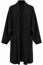 OVERSIZED LONG KNIT CARDIGAN