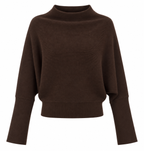 RIBBED MOCK NECK SWEATER