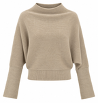 RIBBED MOCK NECK SWEATER