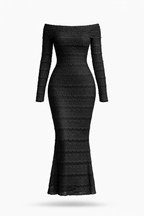 SCULPT LACE MAXI DRESS