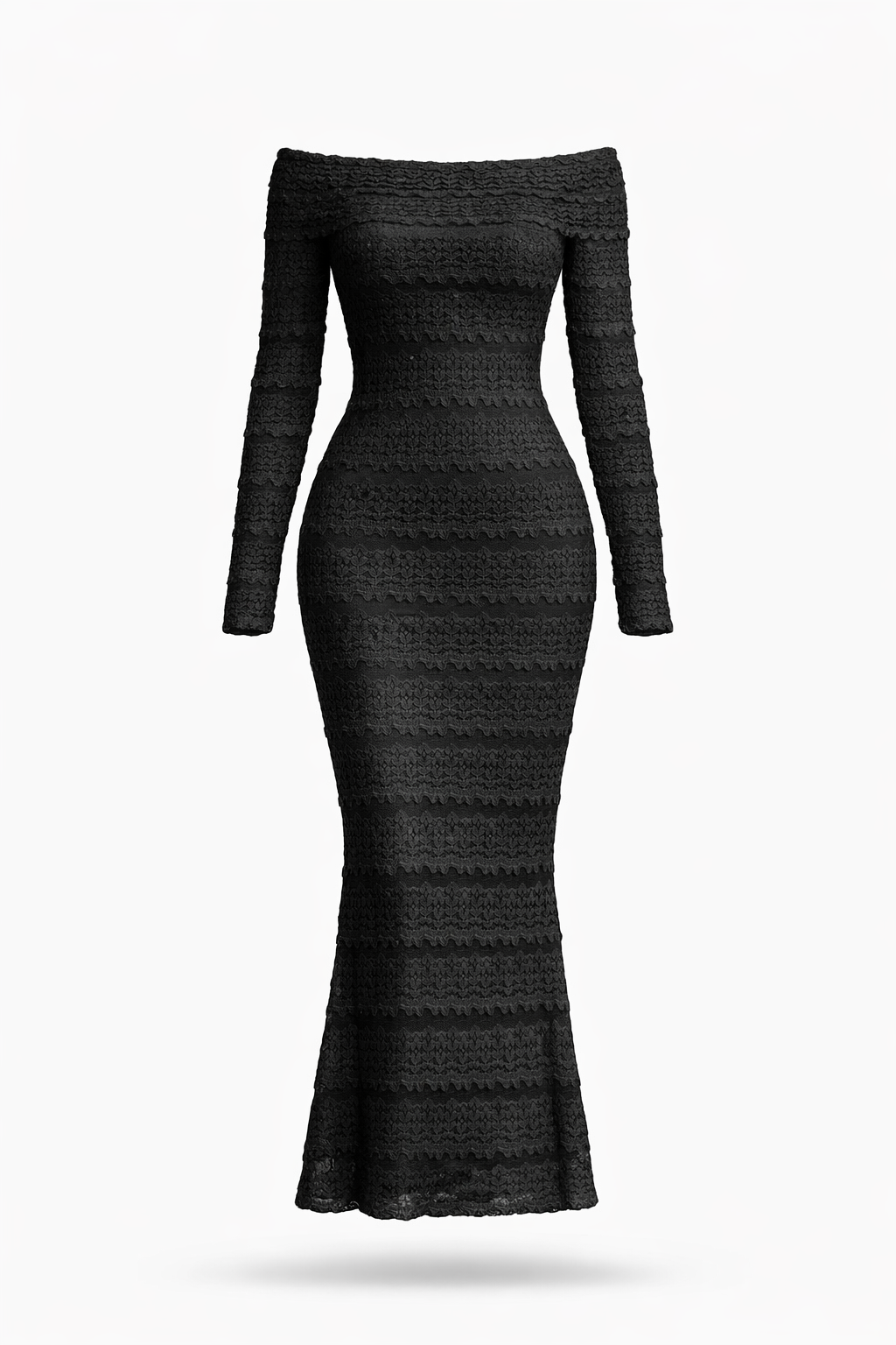 SCULPT LACE MAXI DRESS