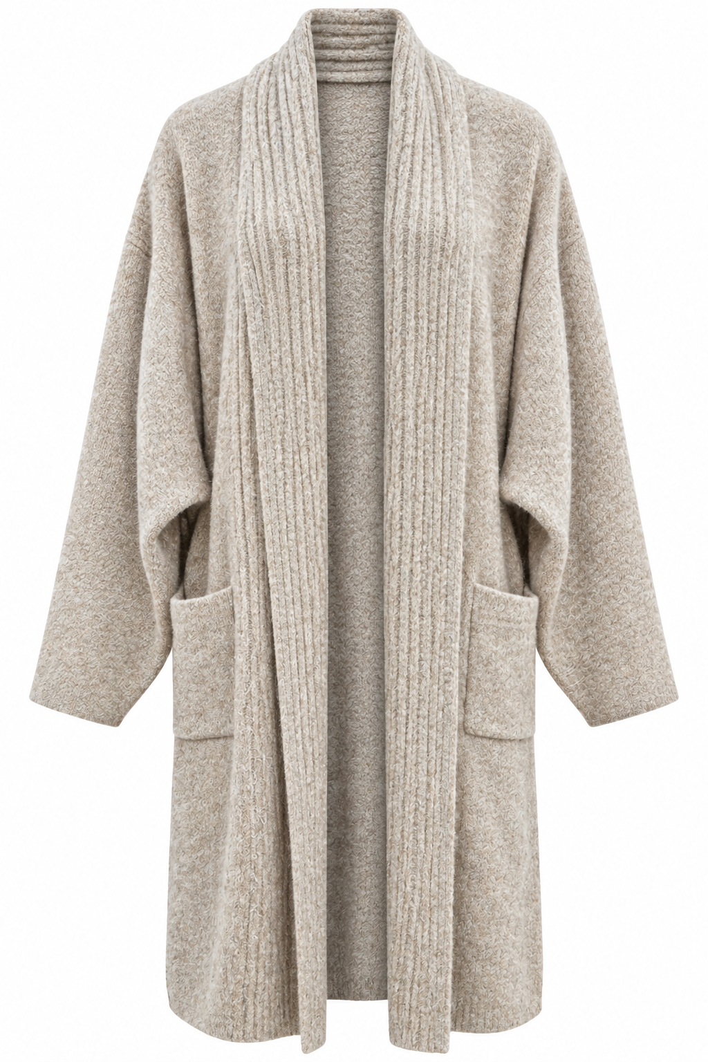 OVERSIZED LONG KNIT CARDIGAN