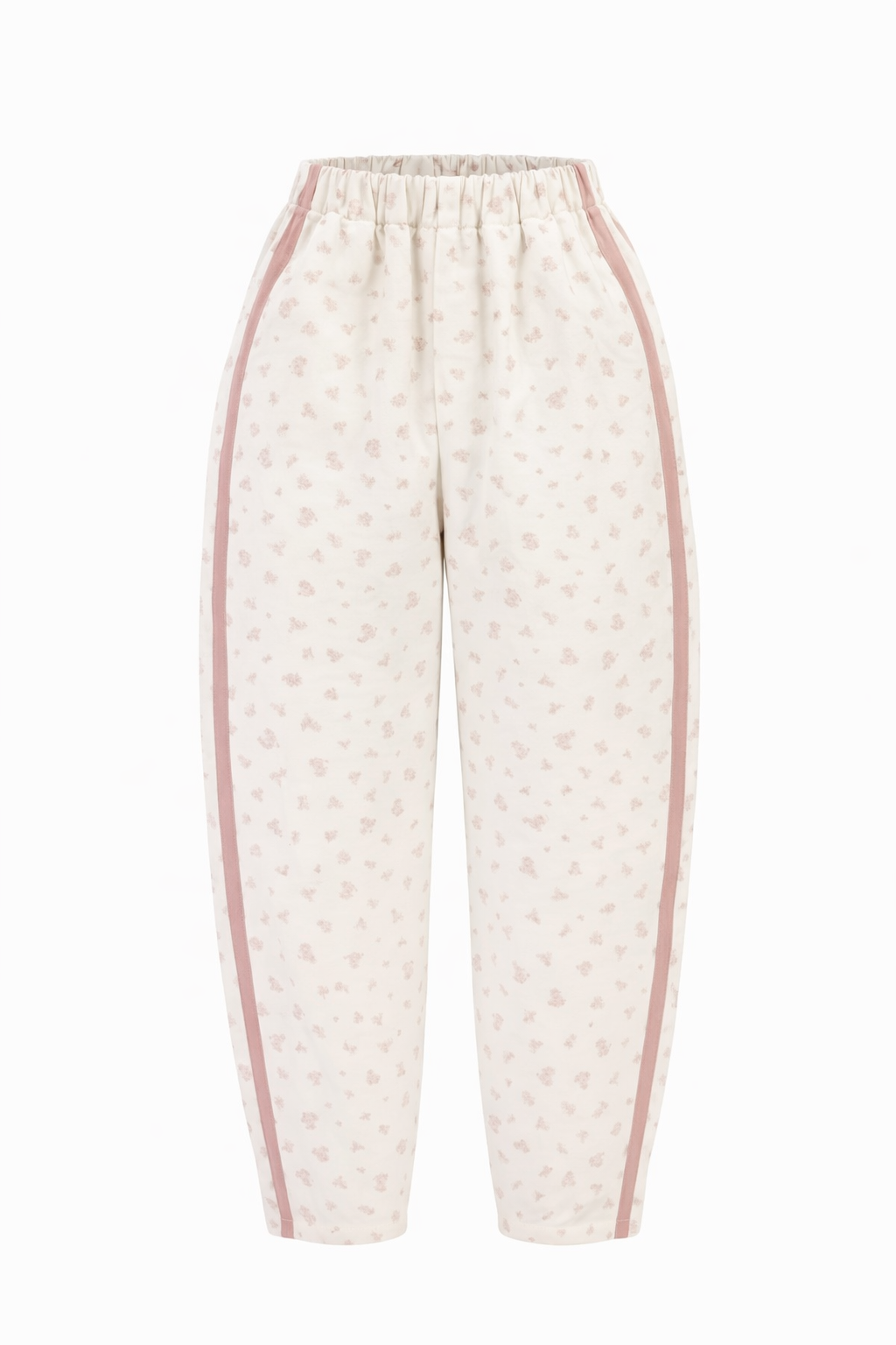 SOFT PRINT BARREL PANTS