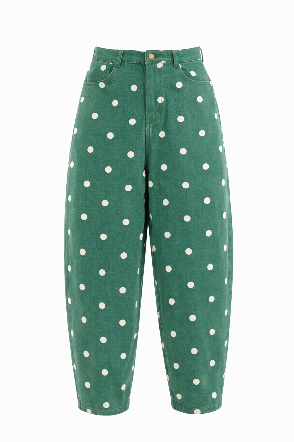 POLKA DOT BARREL JEANS