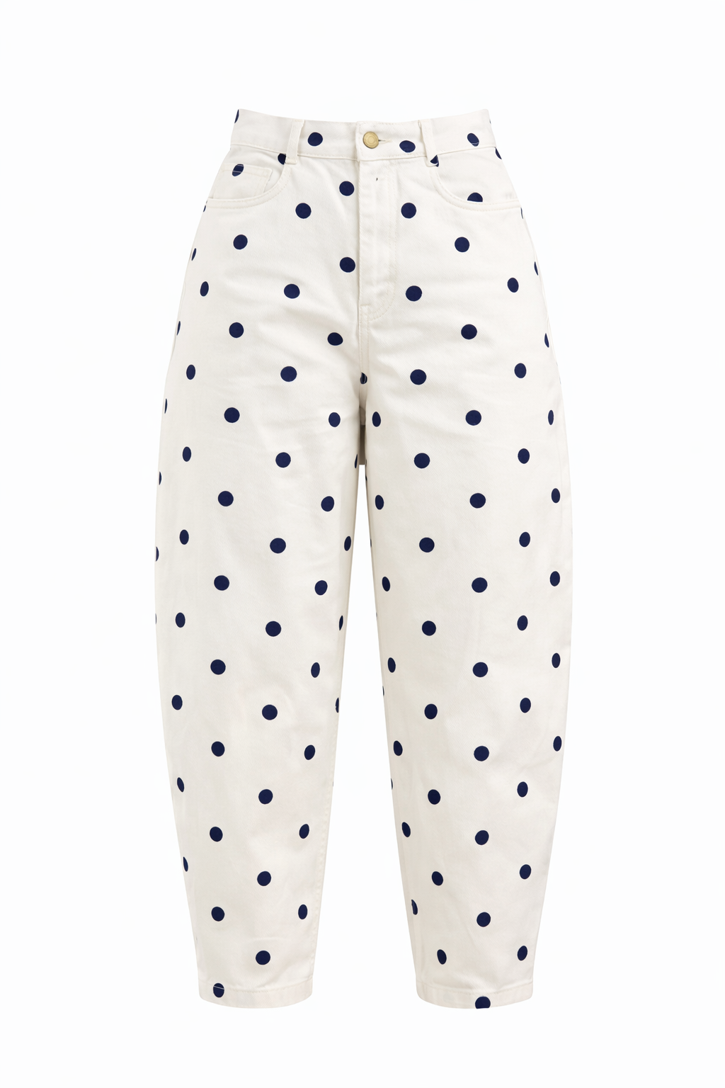 POLKA DOT BARREL JEANS