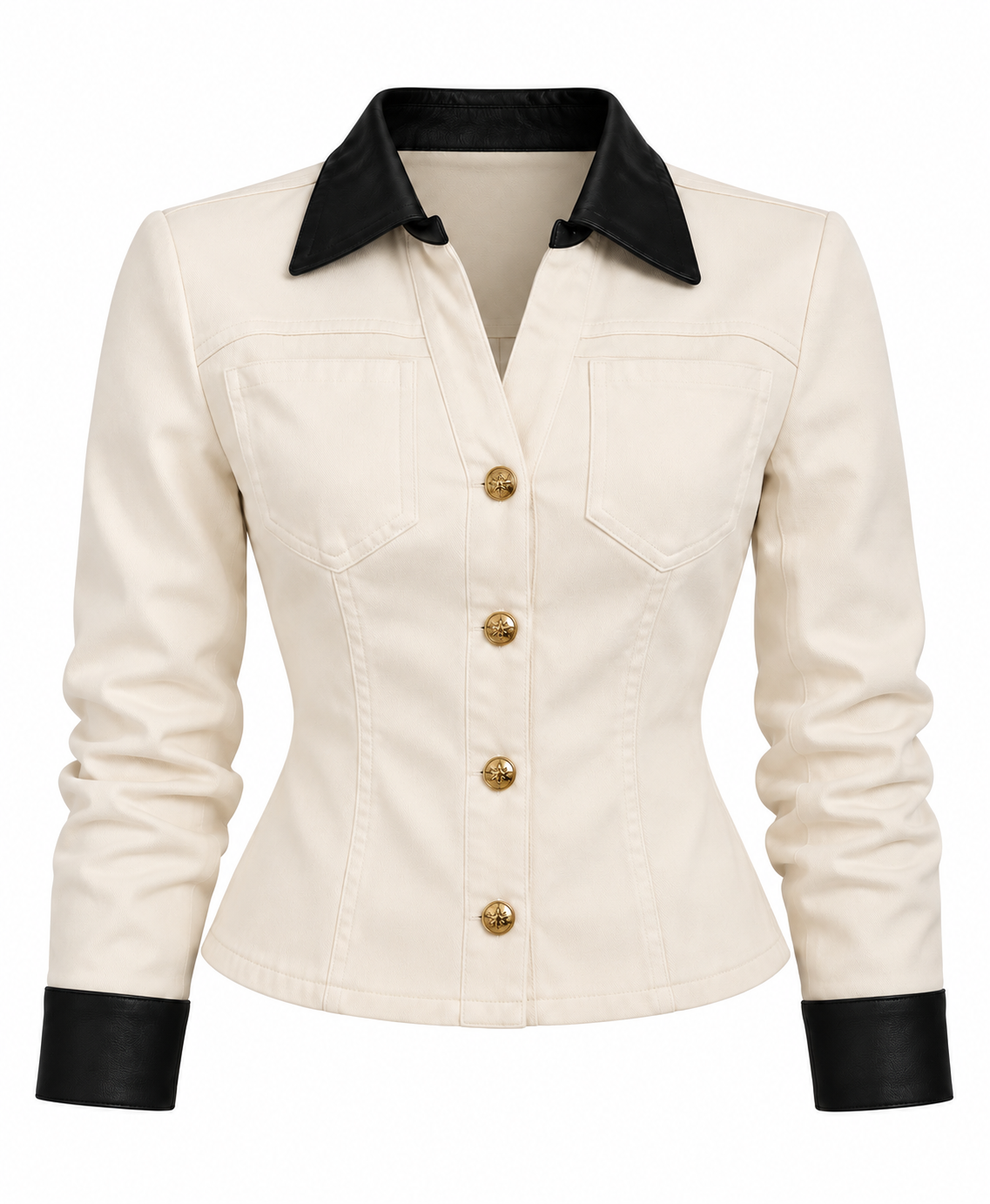 CONTRAST TRIM TAILORED JACKET