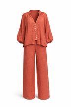 LINEN FLOW TWO PIECES SET