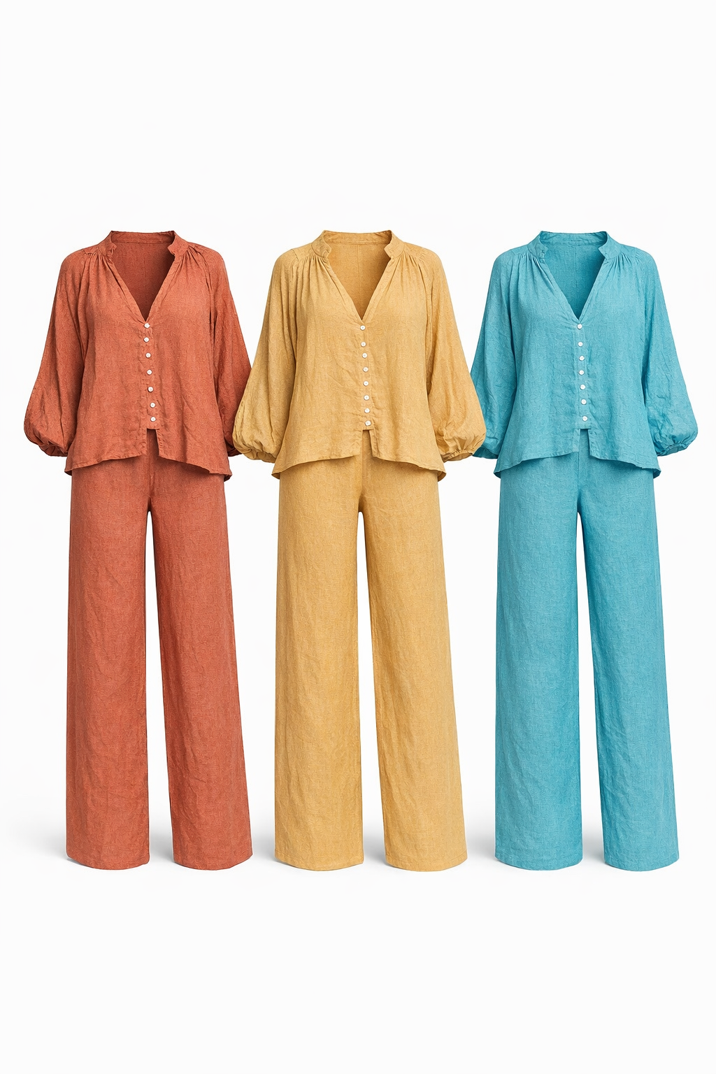 LINEN FLOW TWO PIECES SET