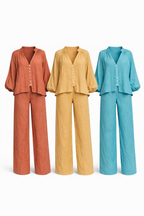 LINEN FLOW TWO PIECES SET