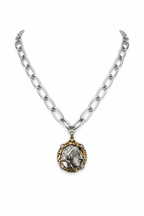 ATHENA MEDALLION CHAIN NECKLACE