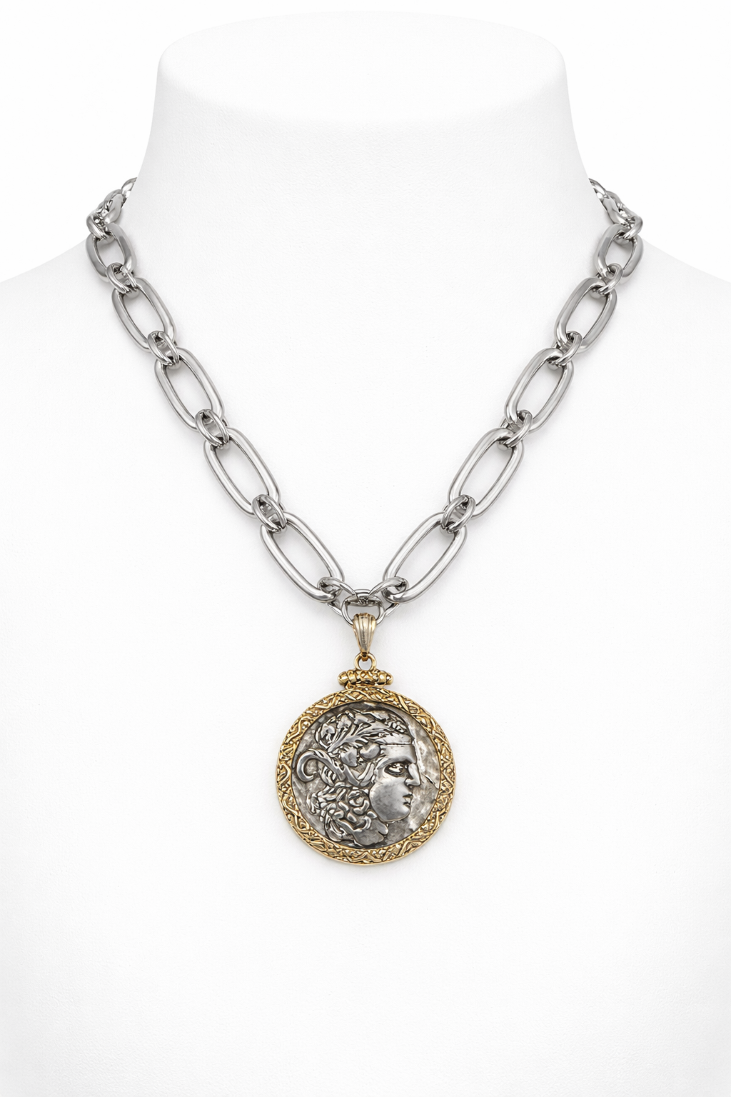 ROMAN EMPRESS COIN CHAIN NECKLACE