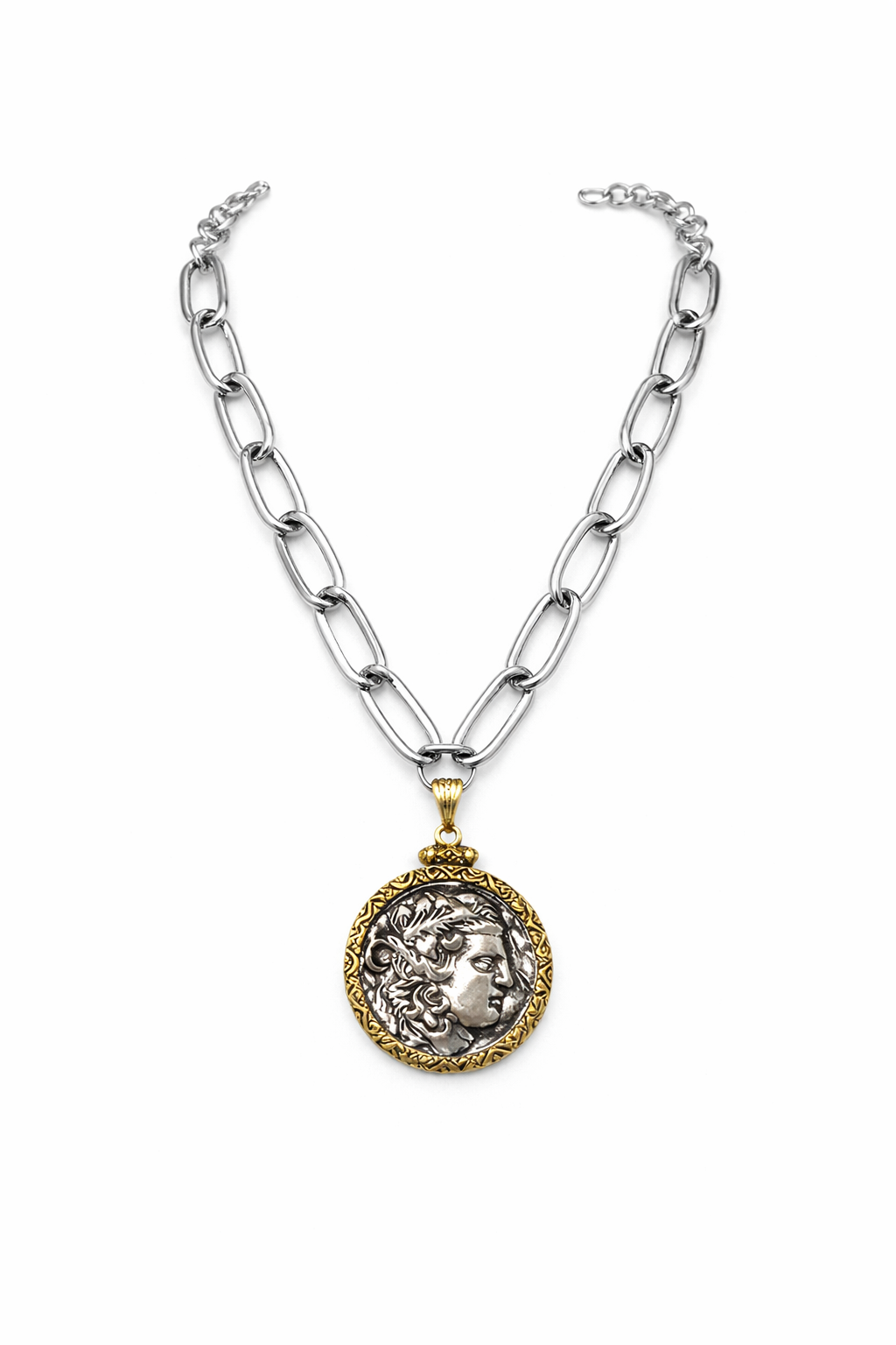 ROMAN EMPRESS COIN CHAIN NECKLACE