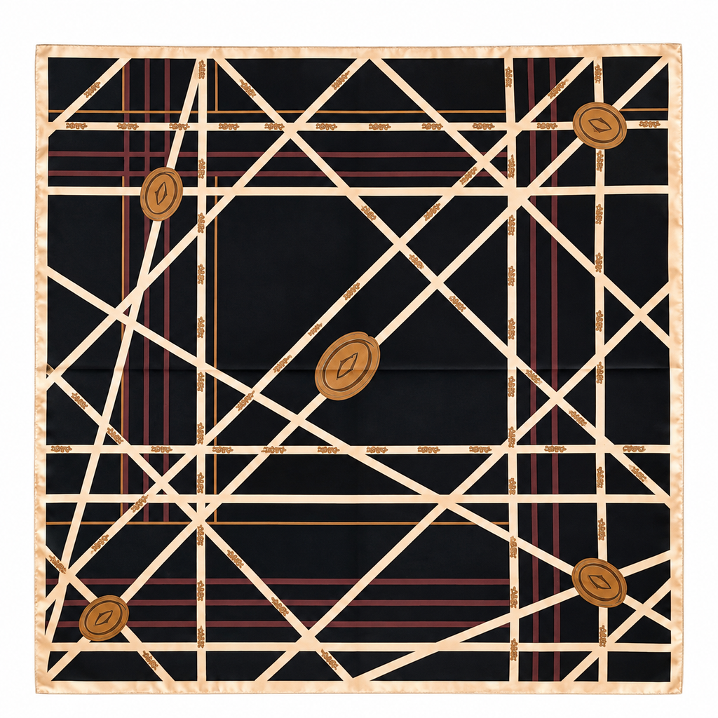 LUXE GEOMETRIC MINI SCARF