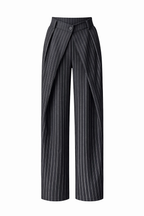 TAILORED PINSTRIPE WIDE LEG PANTS
