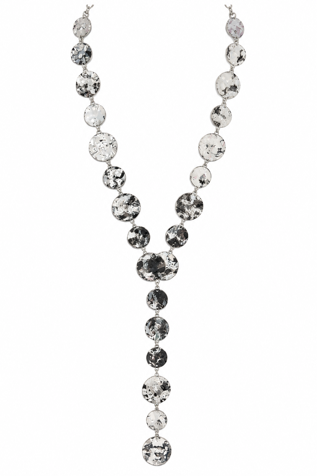 HAMMERED DISC NECKLACE
