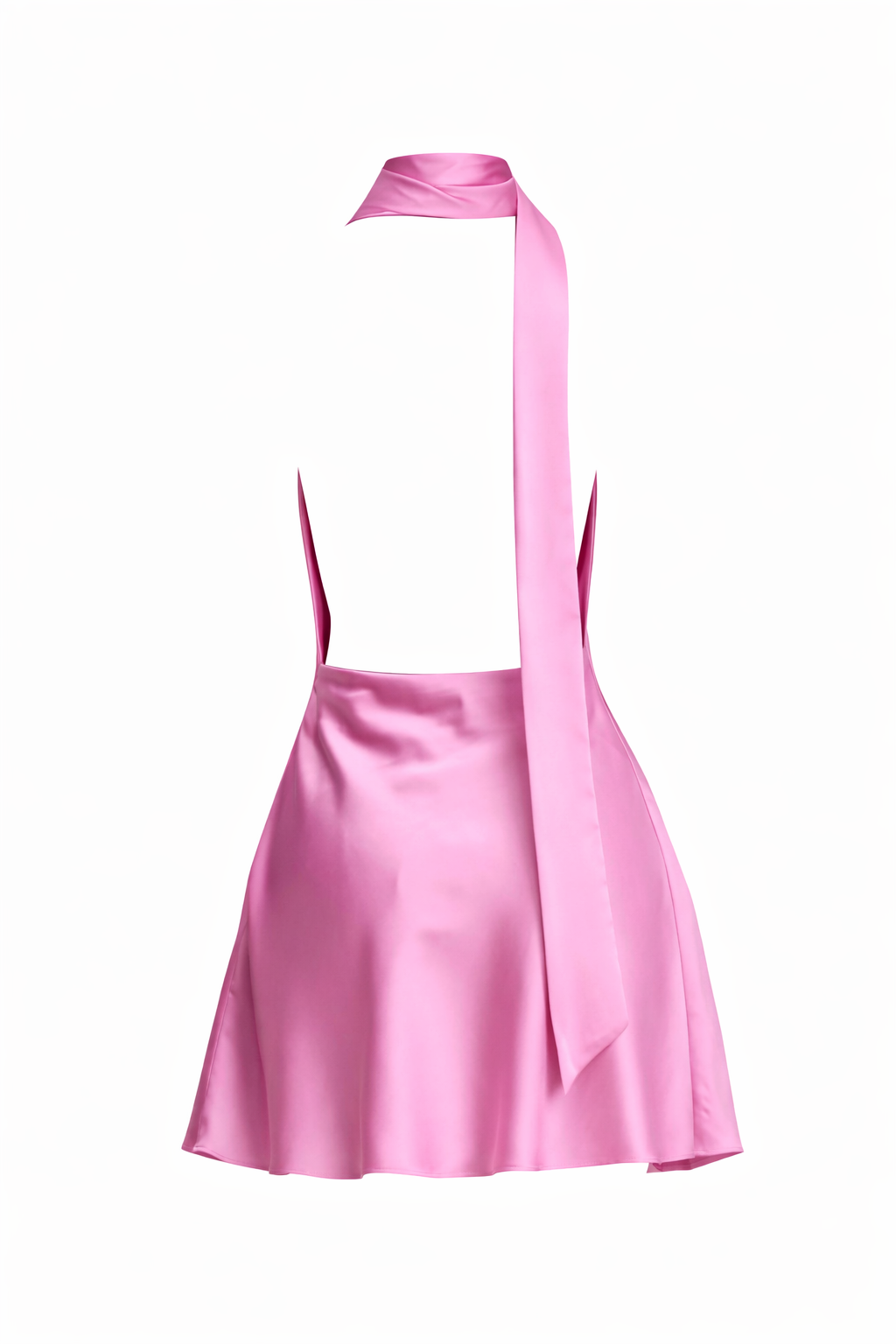 ROSA DRAPE HALTER MINI DRESS