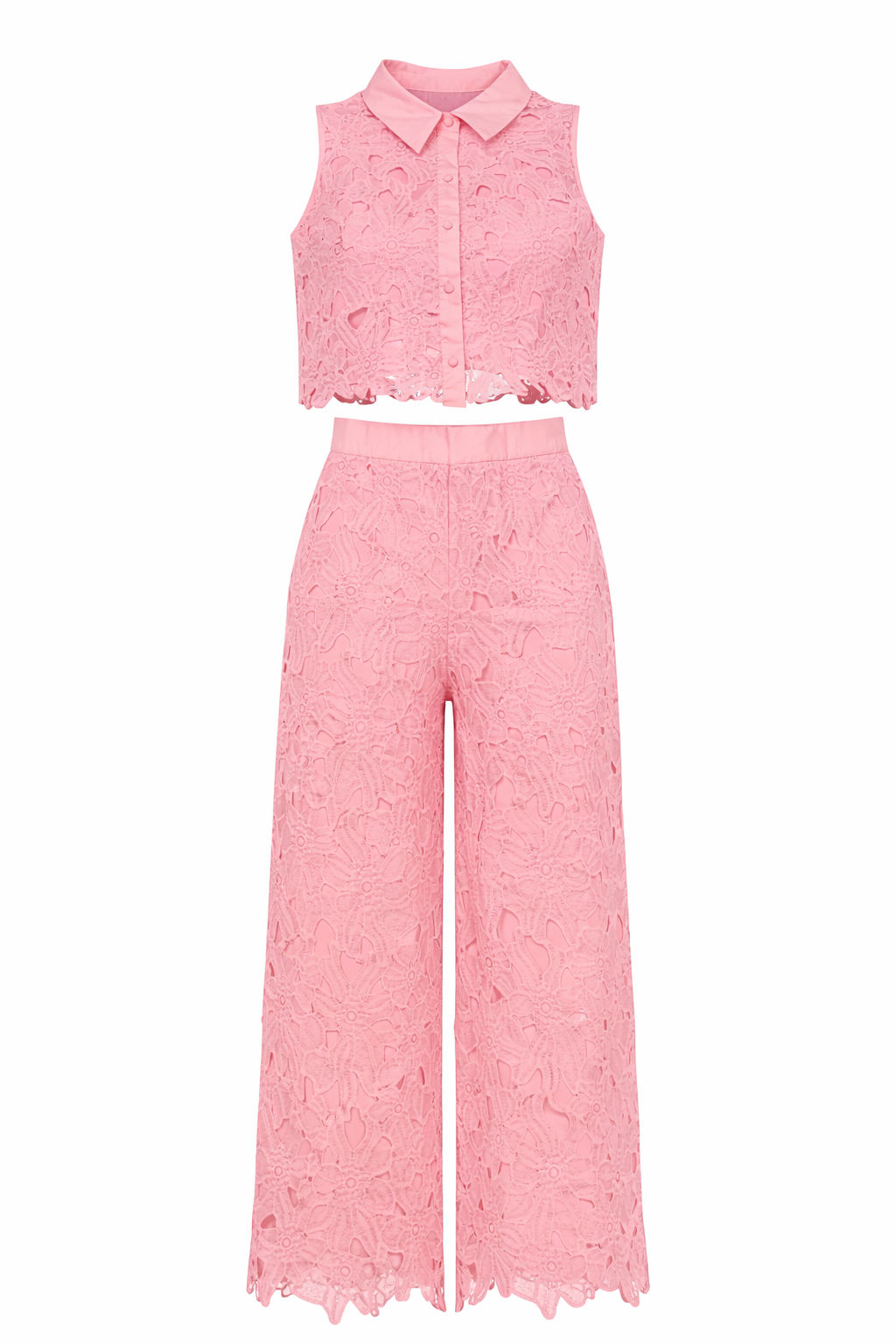 BLUSH LACE TWO PIECES SET