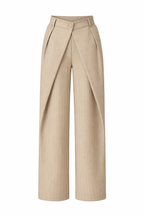 TAILORED PINSTRIPE WIDE LEG PANTS