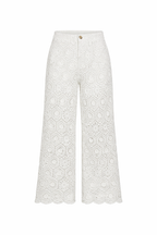 CROCHET WIDE LEG PANTS