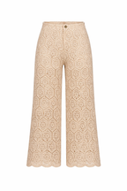 CROCHET WIDE LEG PANTS