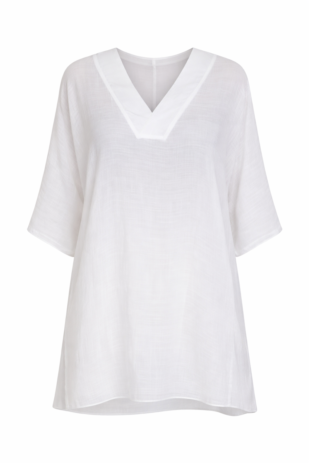 WHITE SHEER COVER UP DRESS