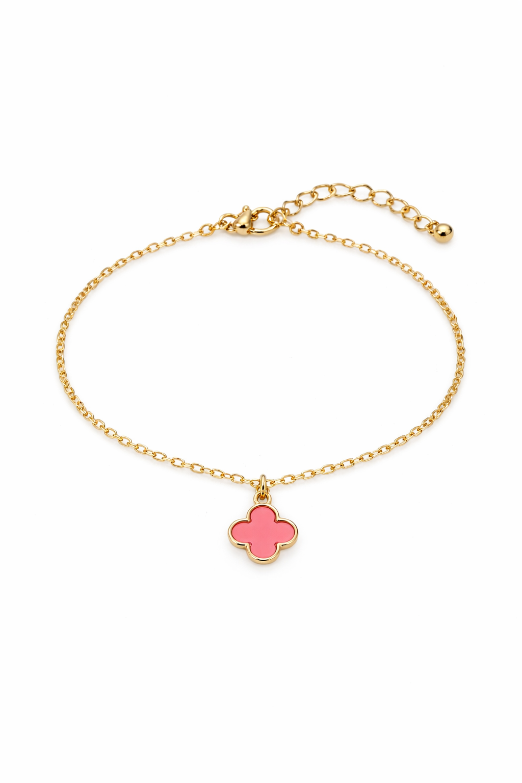 PINK CLOVER BRACELET