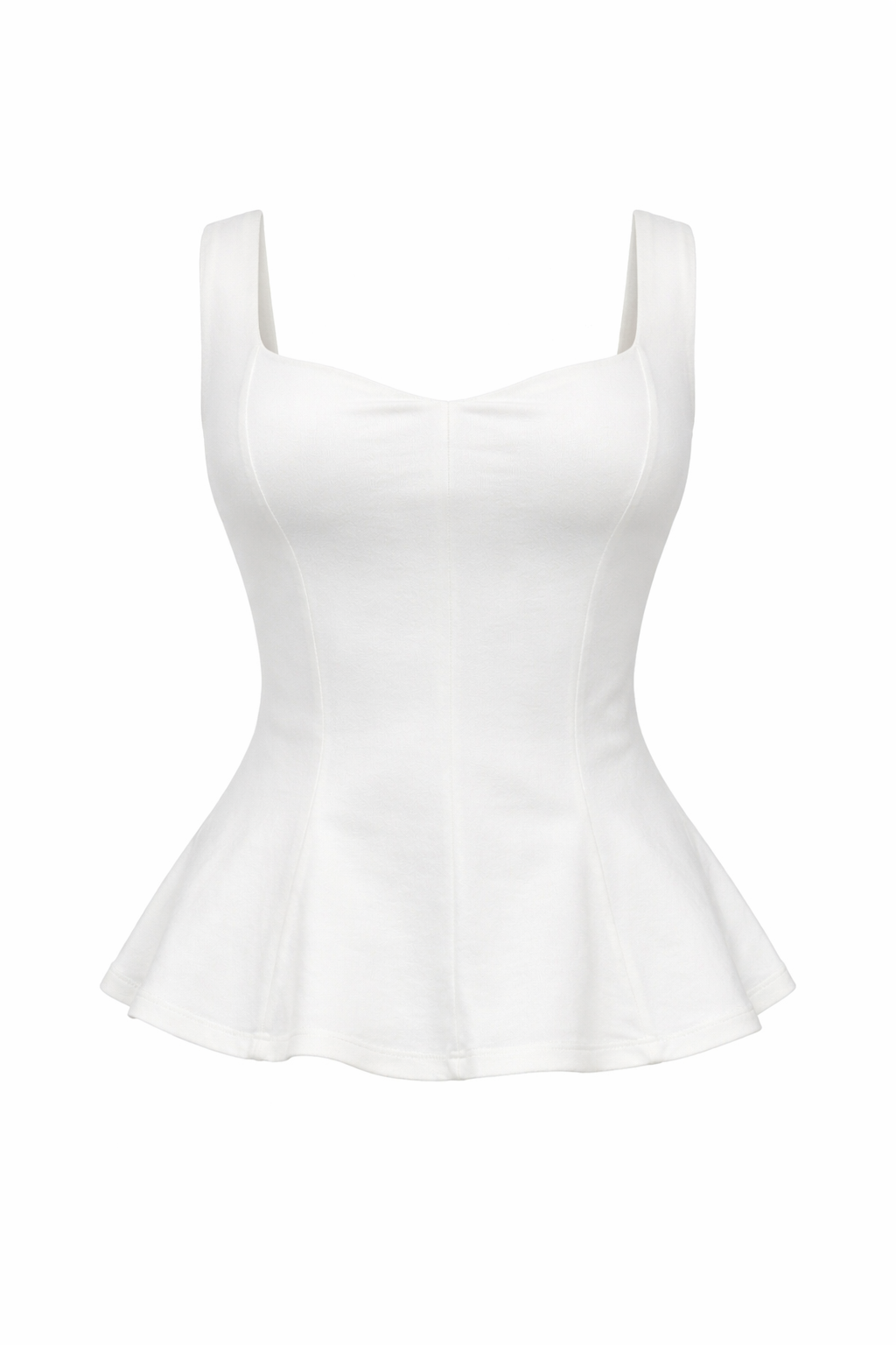 STRUCTURED PEPLUM TOP