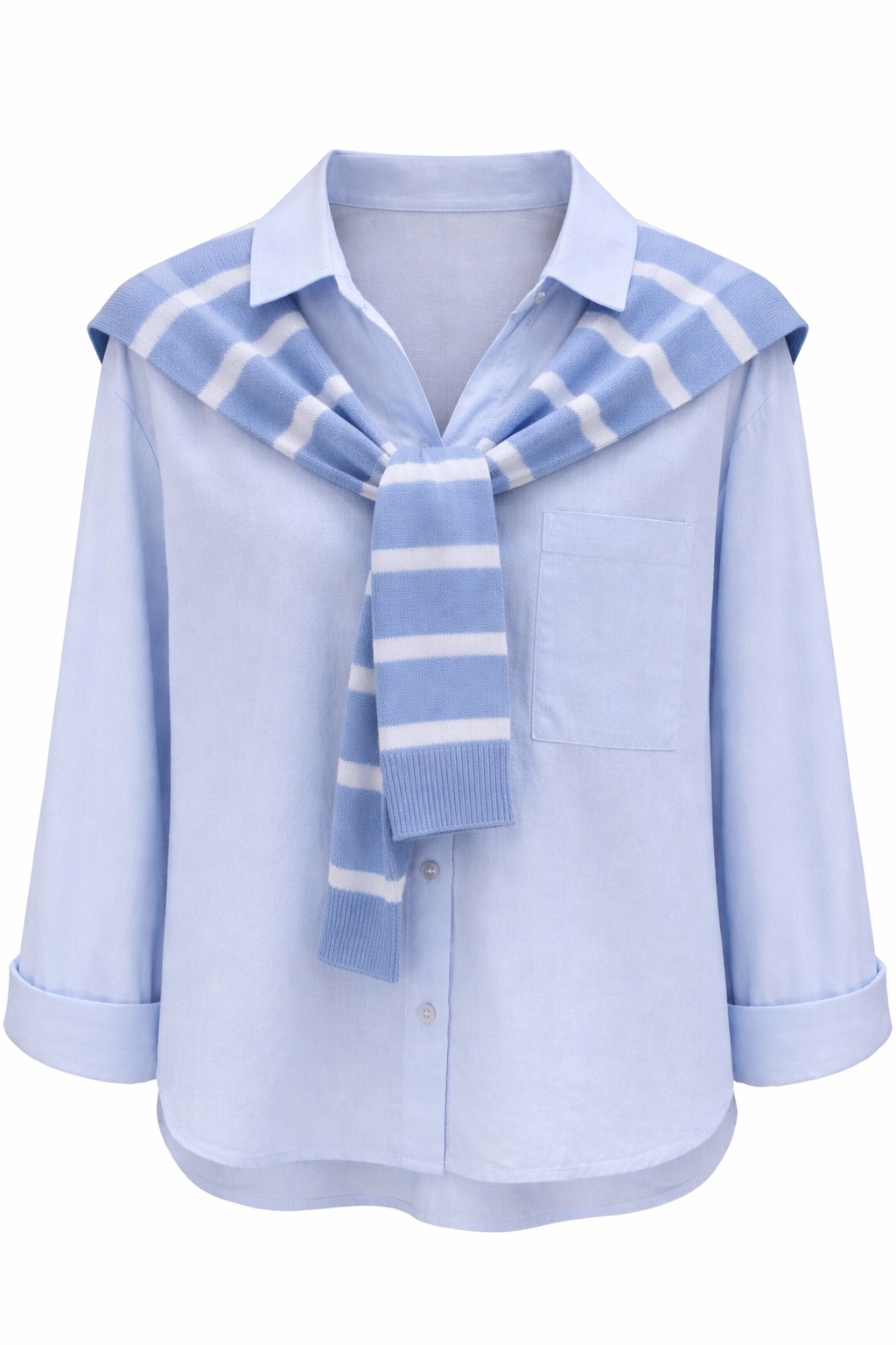 PREPPY LAYERED SHIRT