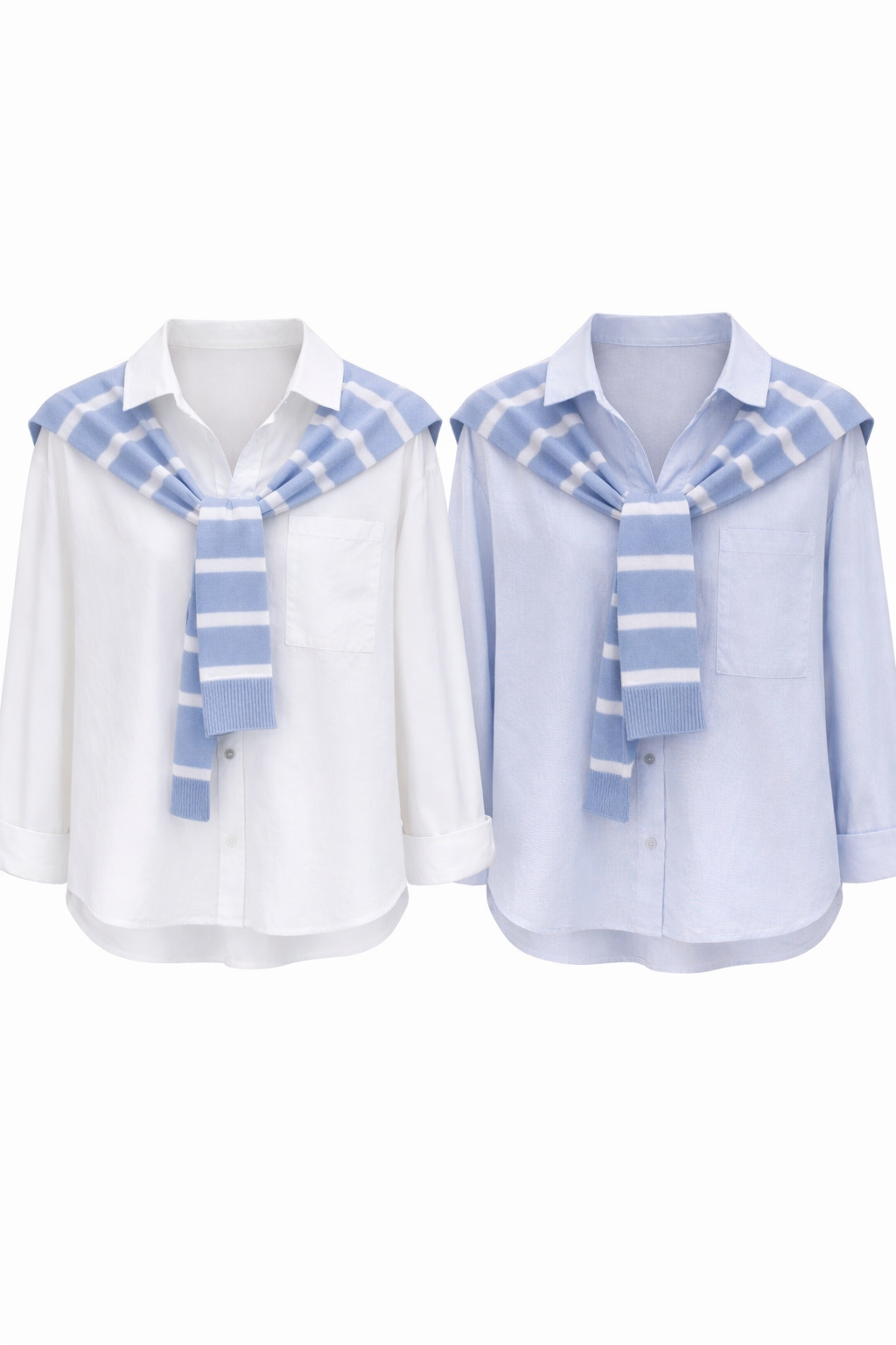 PREPPY LAYERED SHIRT