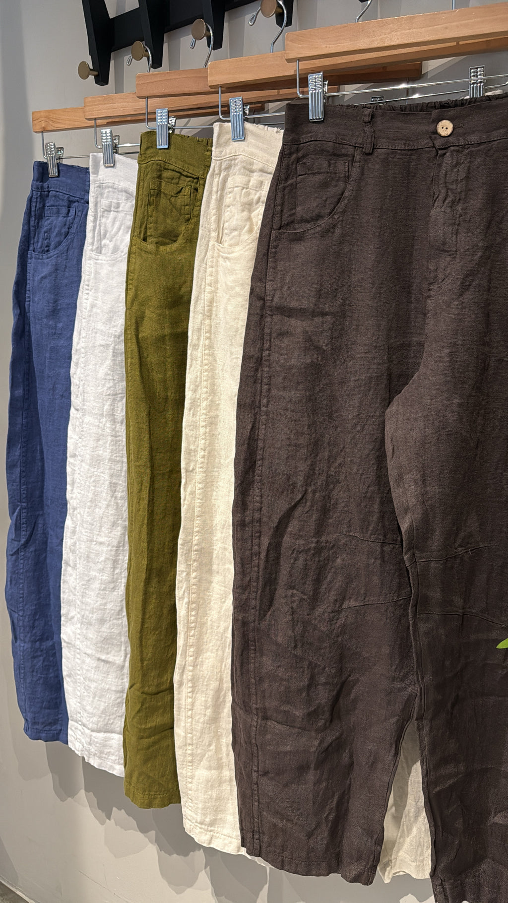 MARTHA BARREL ITALY LINEN PANT