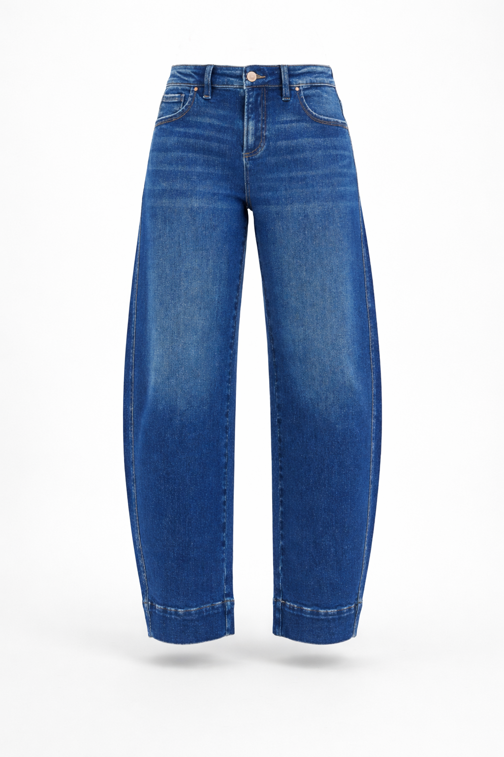 RISEN BARREL DENIM JEANS