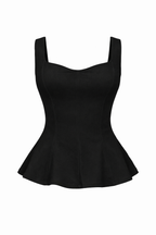STRUCTURED PEPLUM TOP