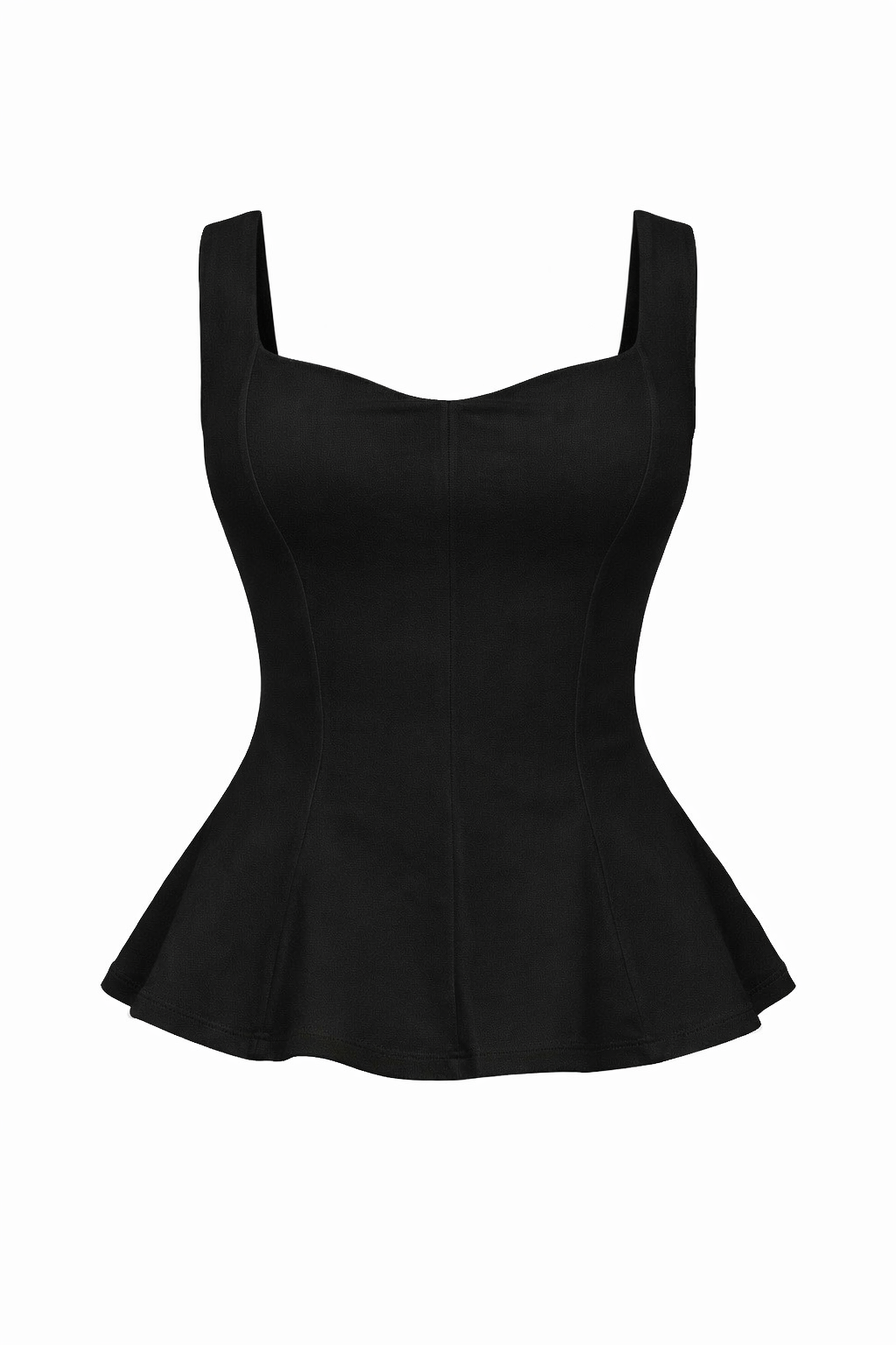 STRUCTURED PEPLUM TOP