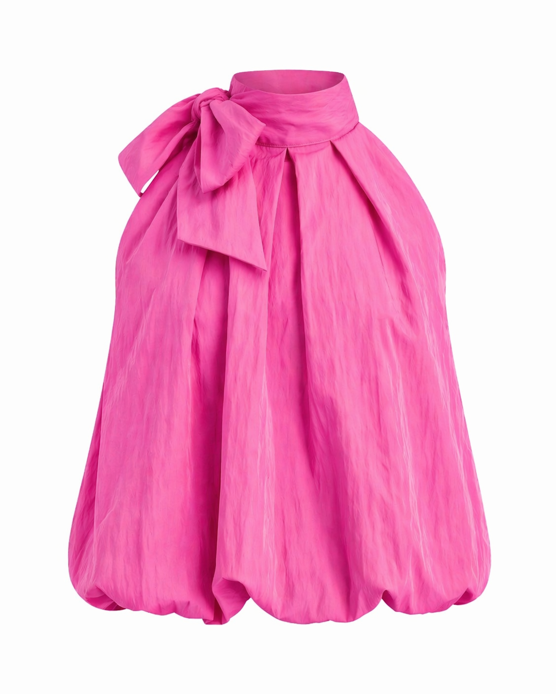 BOW HALTER BUBBLE TOP