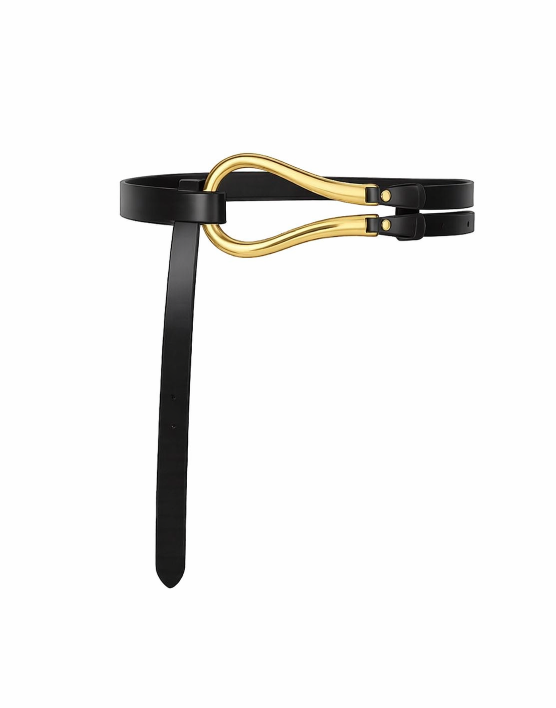 GOLD WAVE BUCKLE BELT