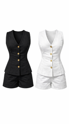 GOLD BUTTON TWO PIECES SET