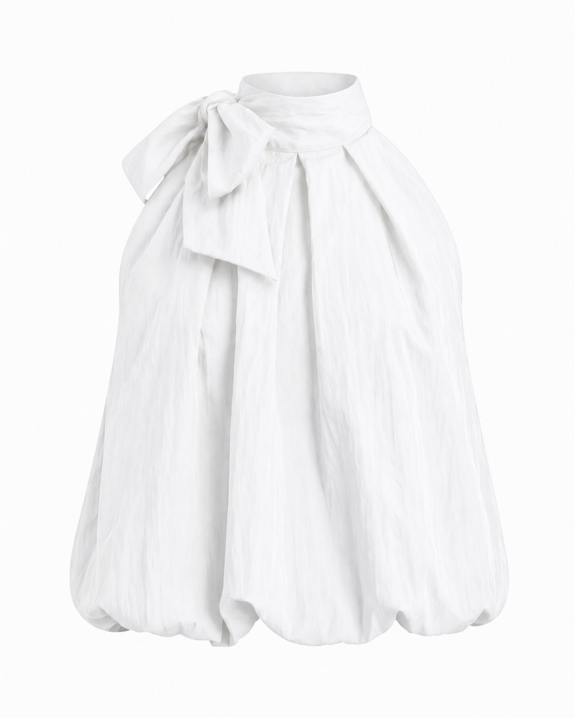 BOW HALTER BUBBLE TOP