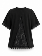 OPEN BACK LACE T-SHIRT