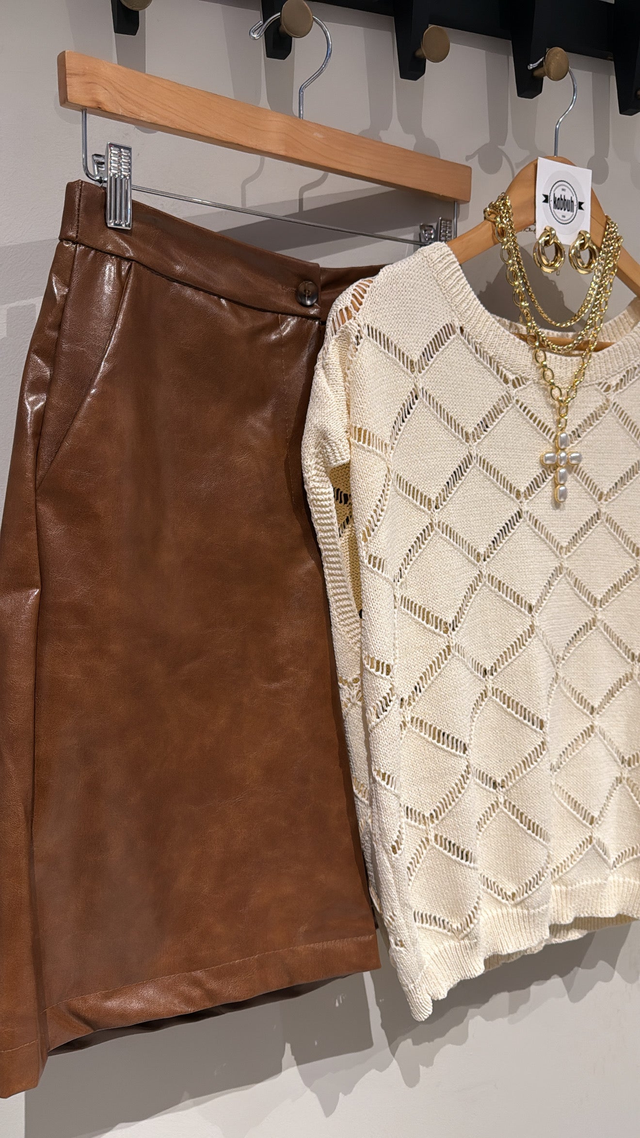 LEATHER BERMUDA SHORT
