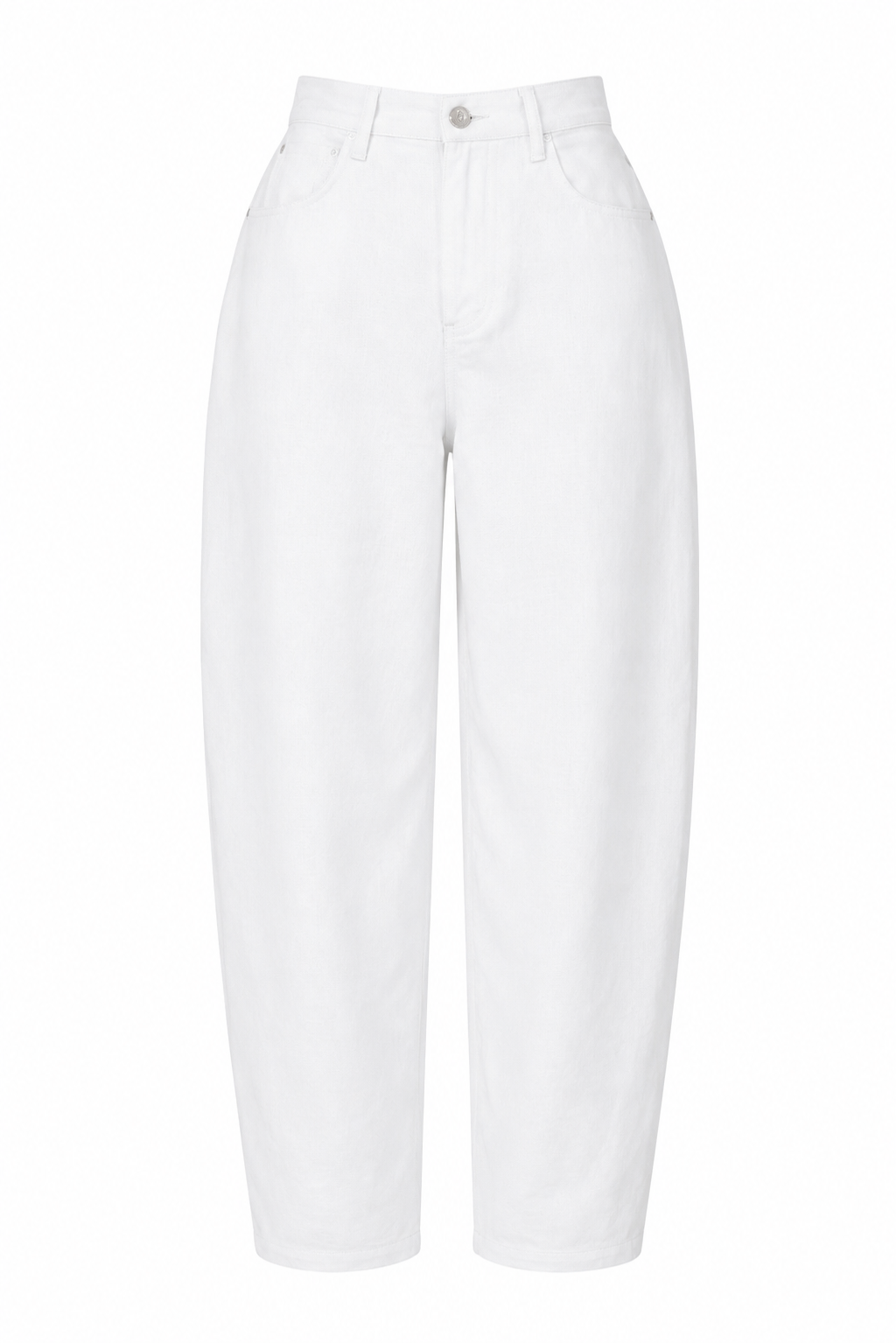 SAND LINEN BARREL PANTS