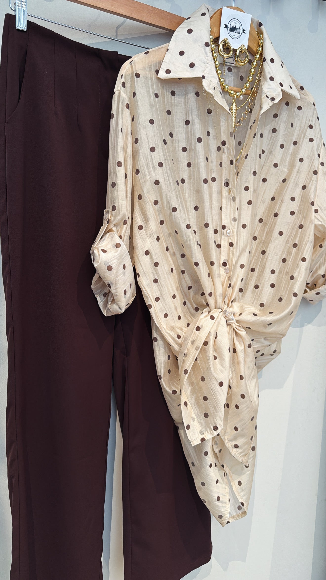 DANNA DOTS LINEN SHIRT OR DRESS