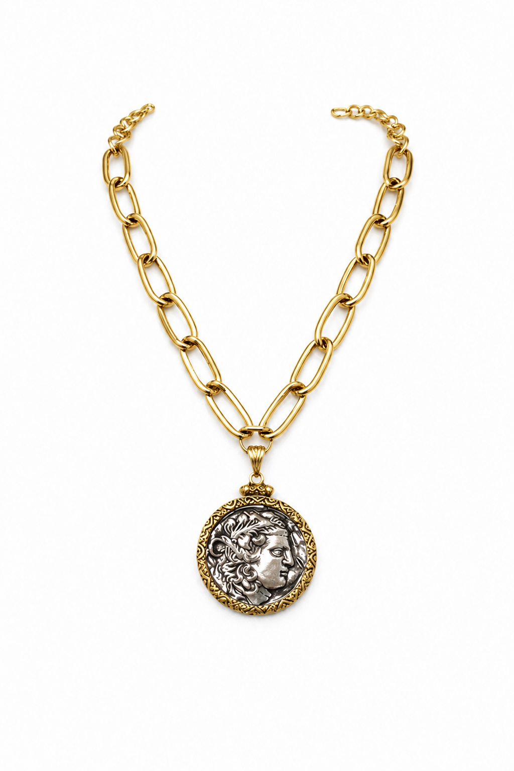 ROMAN EMPRESS COIN CHAIN NECKLACE
