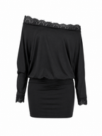LACE WHISPER MINI DRESS